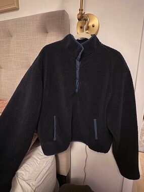 Set Active Limited Edition Micro Fleece Pullover Compass (Navy) Sz L NWOT